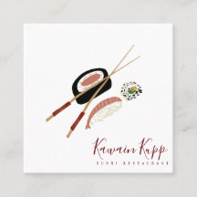 Sushi-rullar Matsäck Burgundy Restauranglogotyp