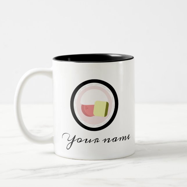Sushi-rulle logodesign mugg (Vänster)