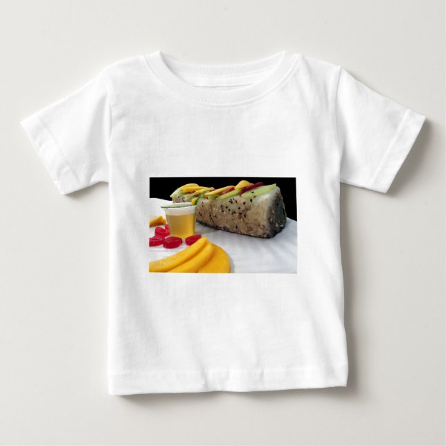 Sushi-rulle Sushi Mango Ris Japansk Mat Asiatisk T-shirt (Framsida)