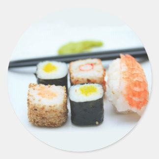 Sushi! Runt Klistermärke