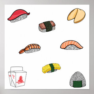 Sushi-samling Poster