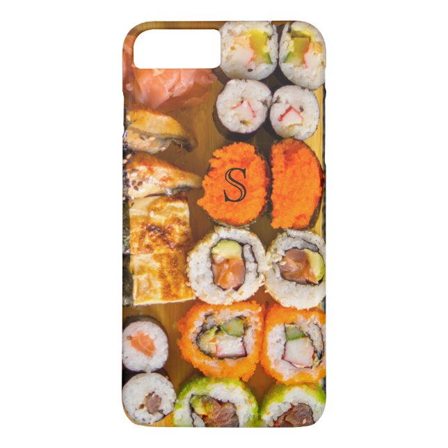 Sushi Sampler anpassningsbar monogram fodral Case-Mate iPhone Skal (Baksida)