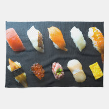 Sushi Sampler on Slate Plate