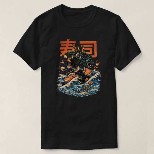SUSHI SEA DRAGON T SHIRT (Design framsida)