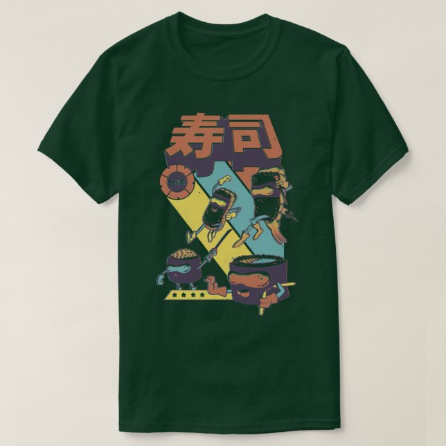Sushi Sentai T Shirt (Design framsida)