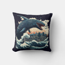 Sushi Shark Monster attackerade staden