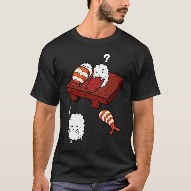 Sushi Sleepgång Sushi Sleeping Sushi Sömnig T Shirt (Framsida)