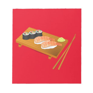 Sushi sött japansk mat anteckningsblock