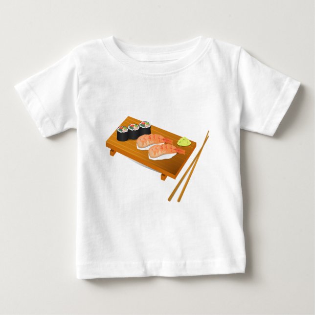 Sushi sött japansk mat tee (Framsida)