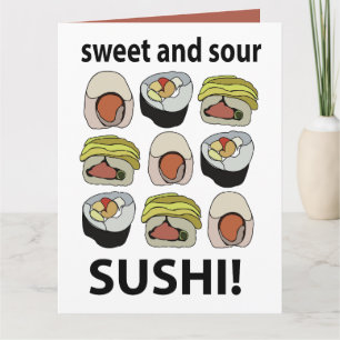 Sushi Sött och Surt Sushi Kort