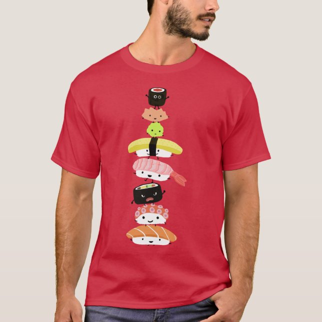 Sushi Stack T Shirt (Framsida)