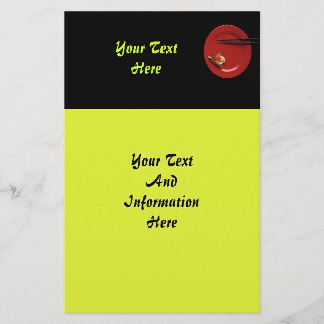 Sushi Stationery Brevpapper (Framsida)