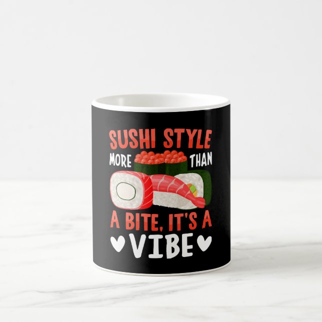 Sushi stil mer än en bit kaffemugg (Center)