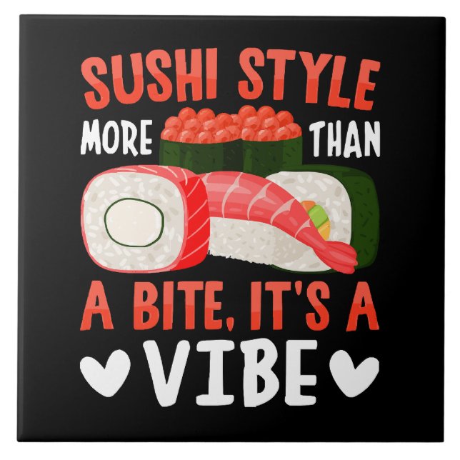 Sushi stil mer än en bit kakelplatta (Framsidan)