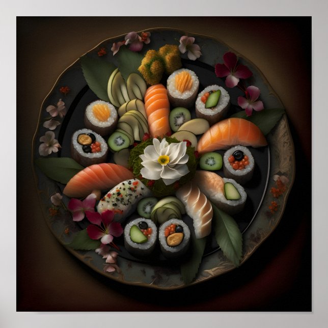 Sushi still Life Poster (Framsidan)