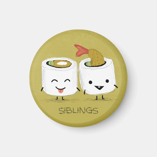 Sushi Systrar Magnet (Framsidan)