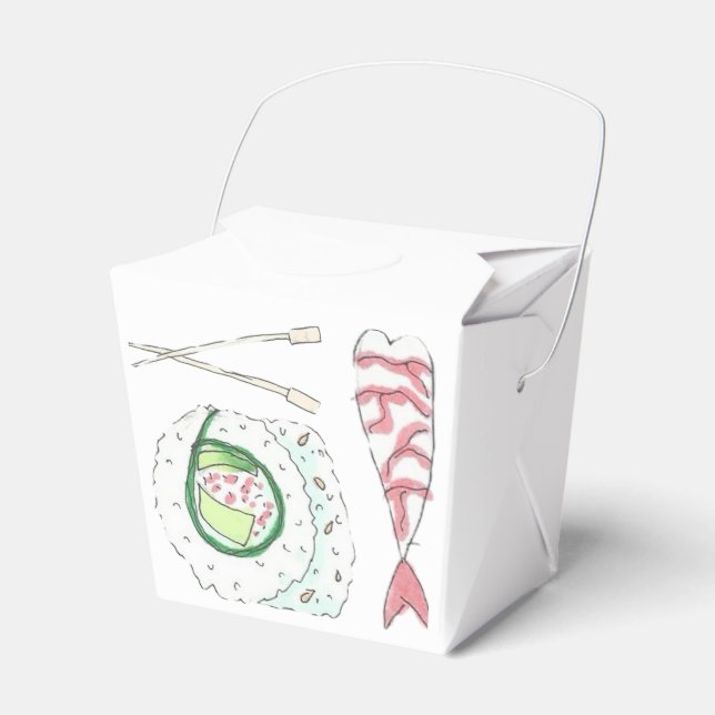 Sushi Takeout Box Presentaskar (Framsidan Sidan)