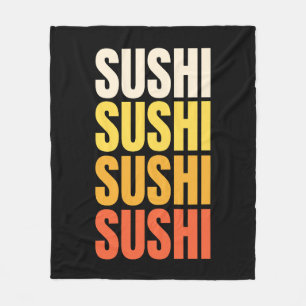 Sushi-textdesign Fleecefilt