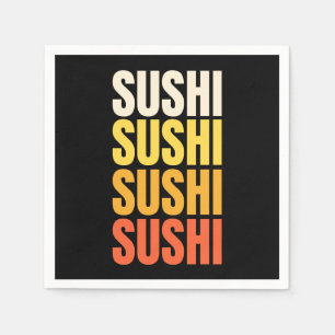 Sushi-textdesign Pappersservett