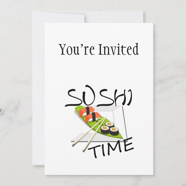 Sushi Time Inbjudningar (Framsida)