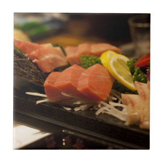 Sushi Time Tuna Tuna Party Fish Food Kakelplatta