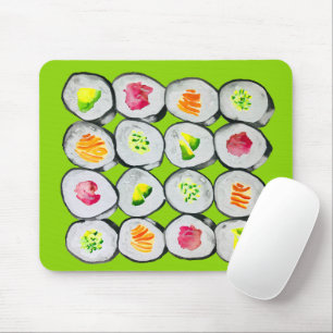 Sushi Time vattencolor wasabi Musmatta