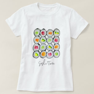 Sushi Time vattencolor wasabi T Shirt