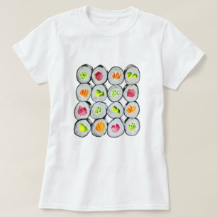 Sushi Time vattencolor wasabi T Shirt