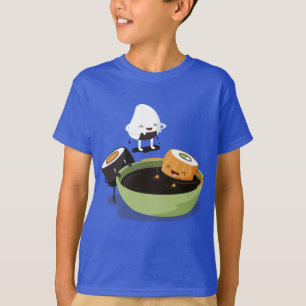Sushi tycker om rolig badtid t-shirt
