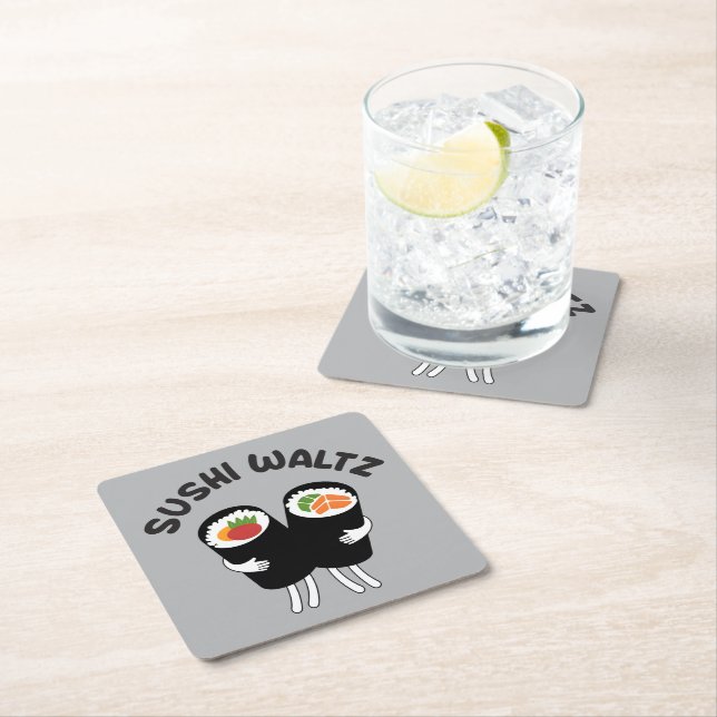 Sushi vals 2 underlägg papper kvadrat (Insitu)