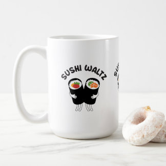 Sushi vals med text kaffemugg