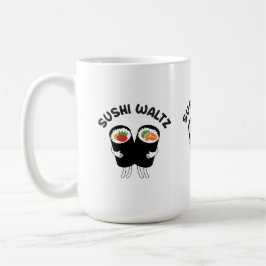 Sushi vals med text kaffemugg