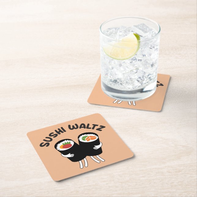 Sushi vals  underlägg papper kvadrat (Insitu)