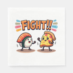 Sushi vs Pizza Pappersservett