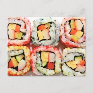 Sushi Vykort