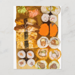 Sushi Vykort