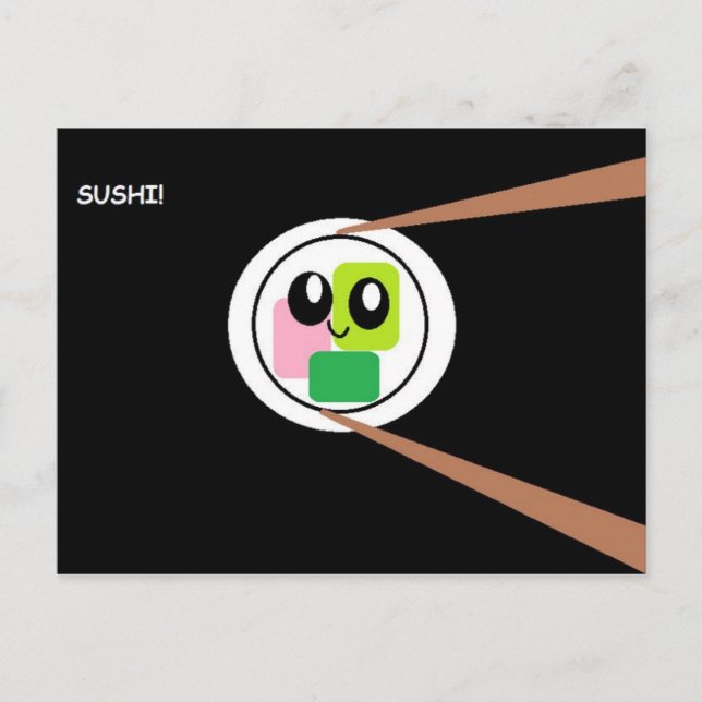 Sushi Vykort (Framsida)