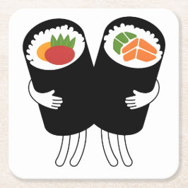 Sushi Waltz Underlägg Papper Kvadrat