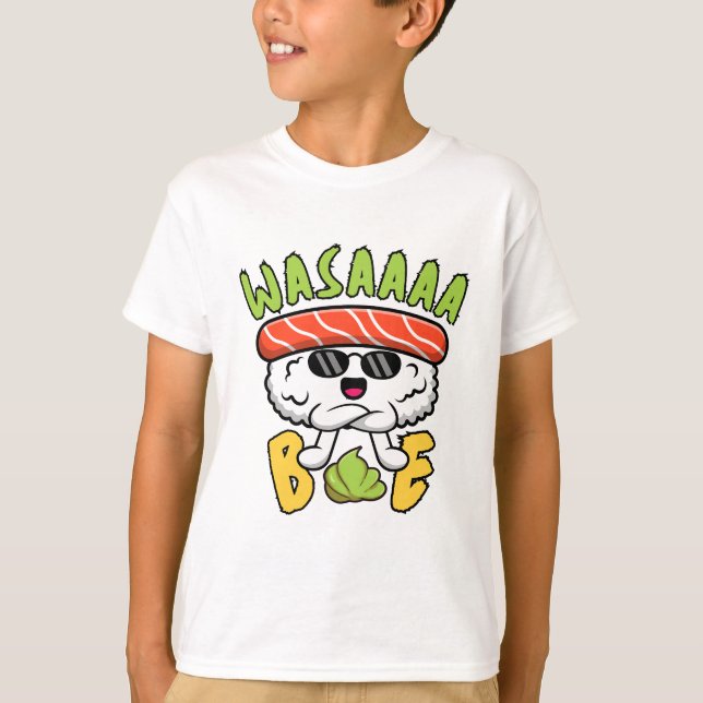 Sushi Wasabi Food Pun Funny Coola T Shirt (Framsida)