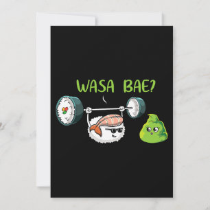 Sushi Wasabi Kawaii Inbjudningar