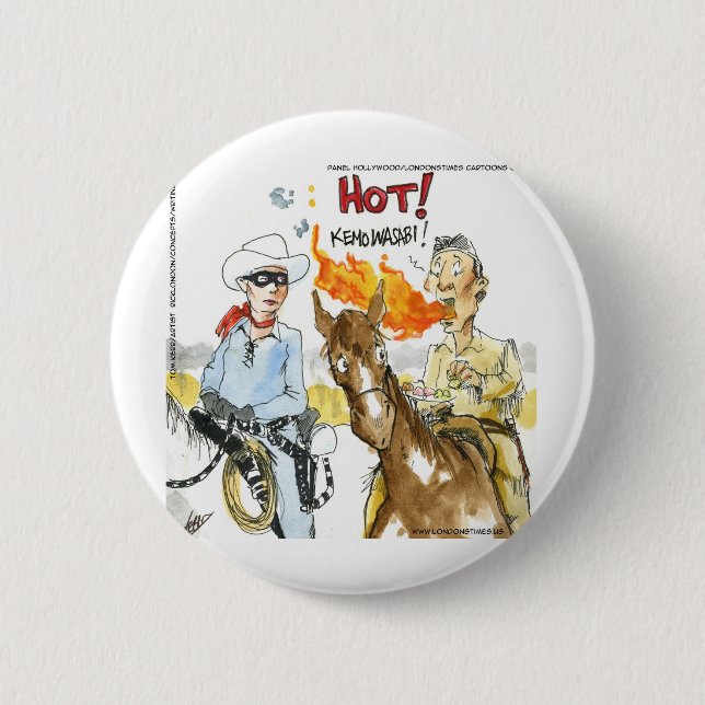 #Sushi Wasabi of the Gammala västern fonny Gifts m Knapp (Framsida)