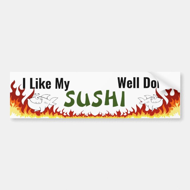 Sushi well Klart Bildekal (Framsidan)