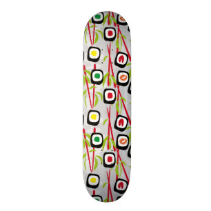 Sushibakgrund Skateboard Bräda 21,5 Cm