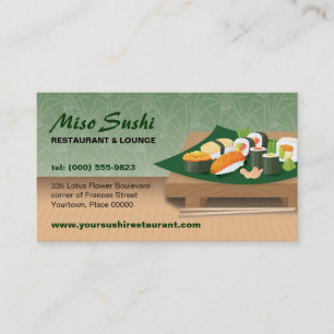 Sushibordrestaurang Visitkort