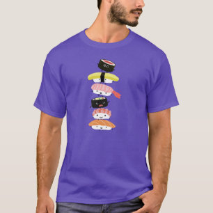 Sushibunt - roligt torn av Kawaii Sushivänner Tee