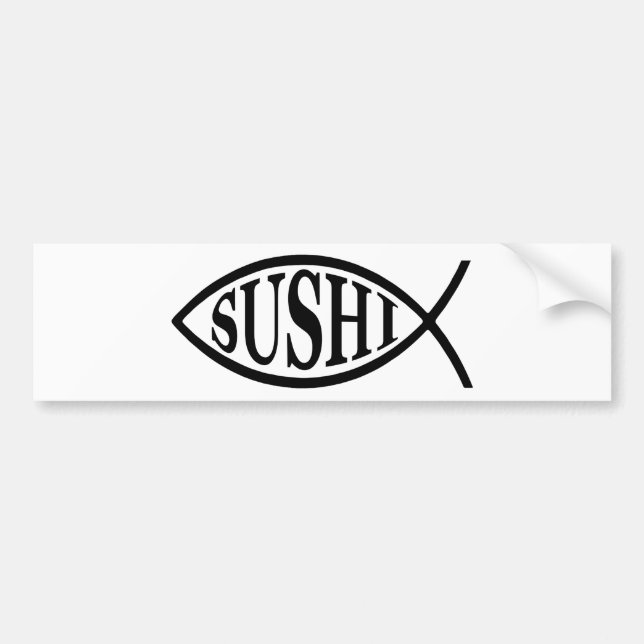 Sushifisk Bildekal (Framsidan)