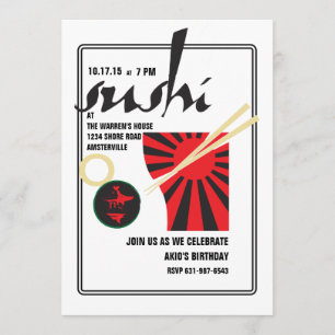 Sushiinbjudan Inbjudningar