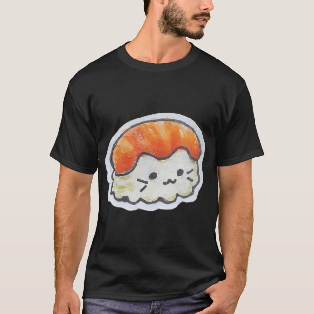 Sushikat T Shirt (Framsida)
