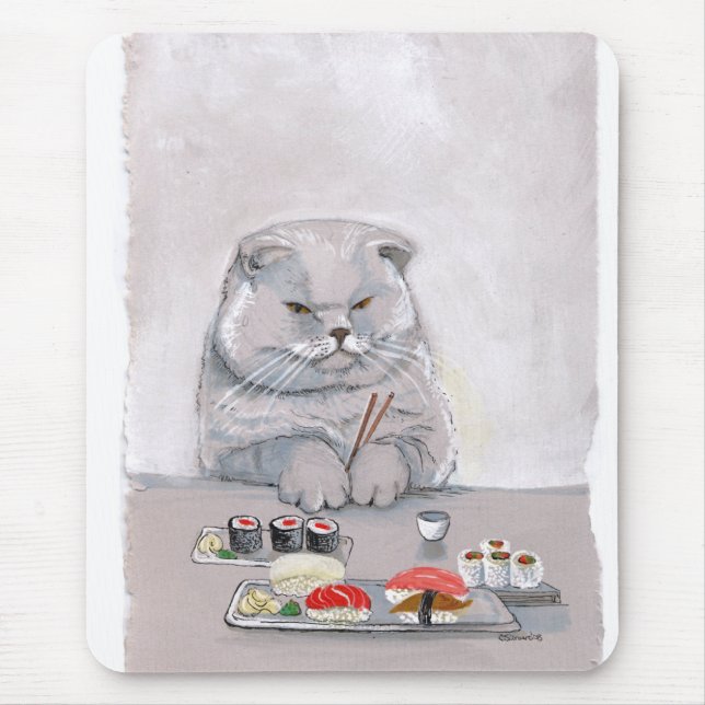 Sushikatt Mousepad Musmatta (Framsidan)