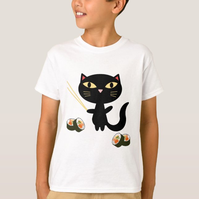 Sushikatt T-shirt (Framsida)